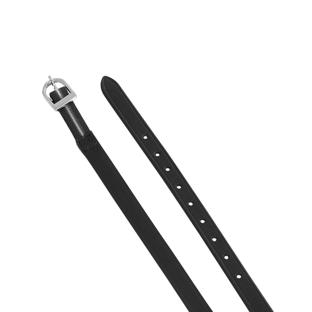 Equestro Laces for spurs in leather and elastic insert