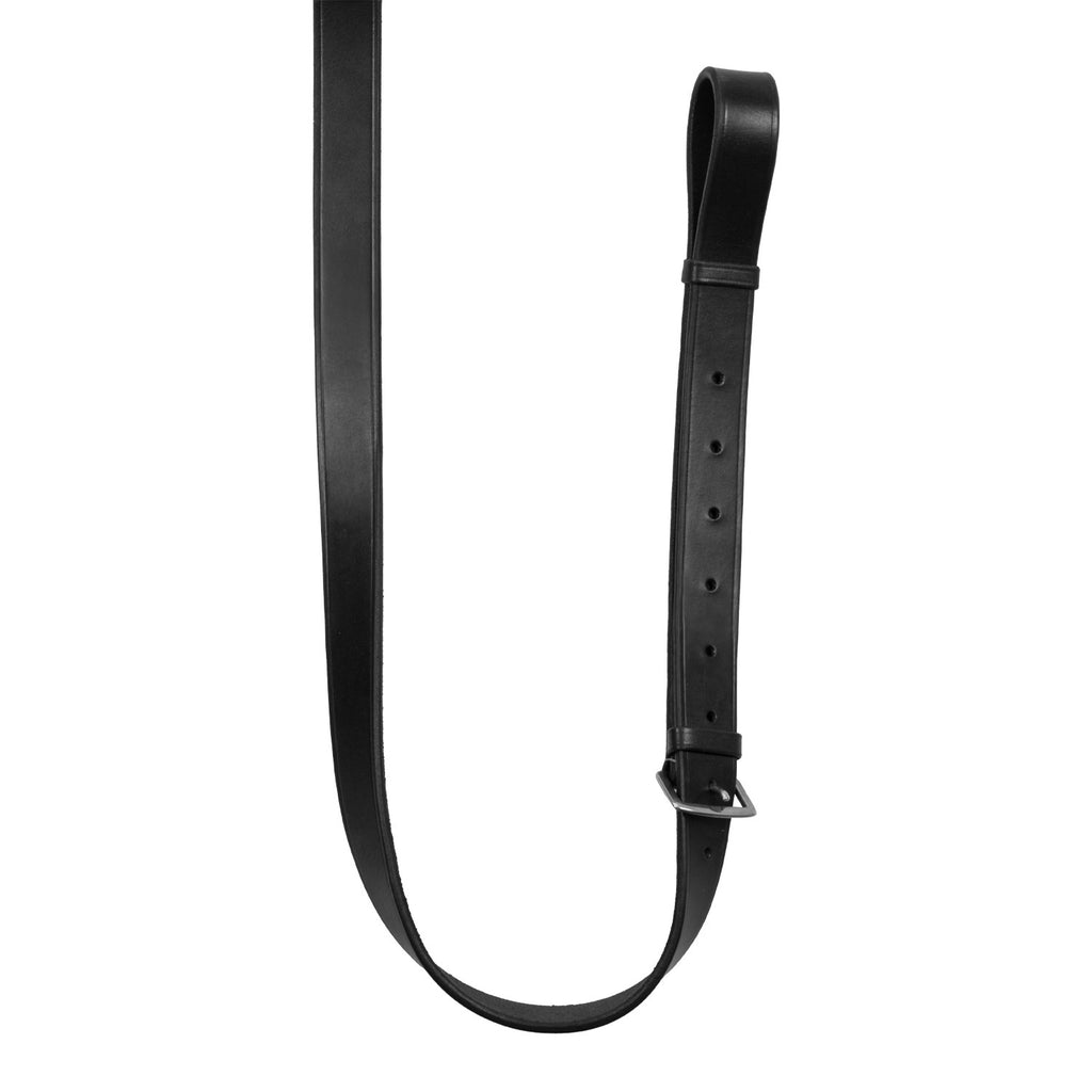 Reins with leather and rubber martingale
