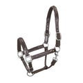 Equestro Soft leather halter with durable buckles NEW