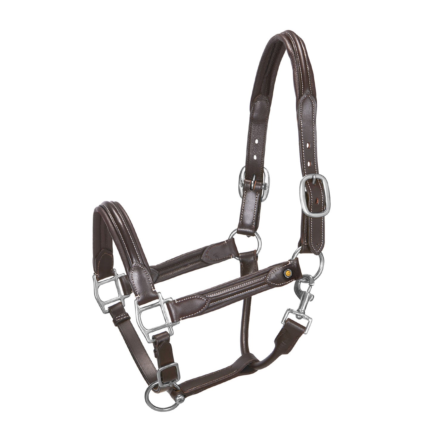 Equestro Soft leather halter with durable buckles NEW