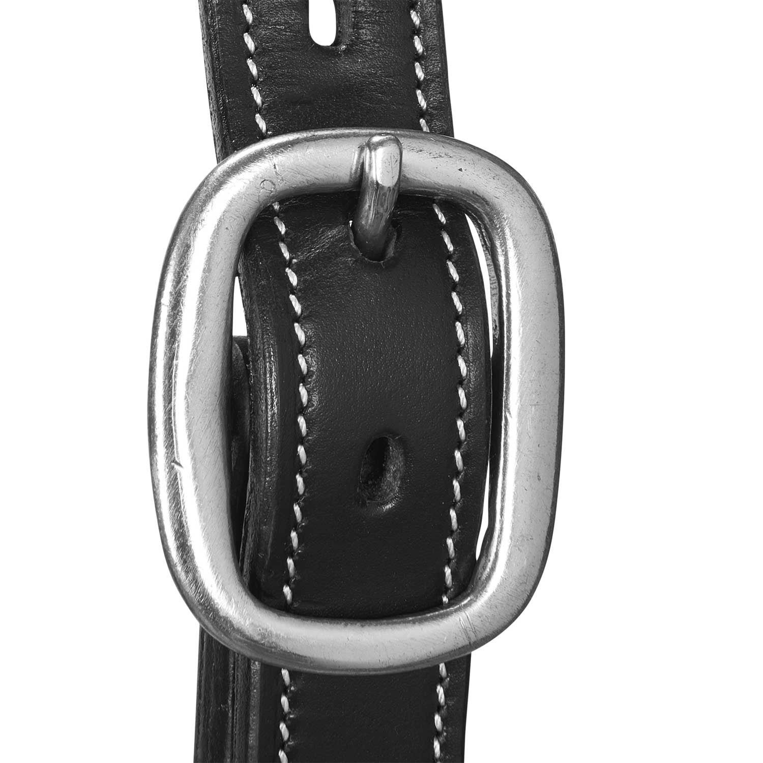 Soft leather halter with durable buckles