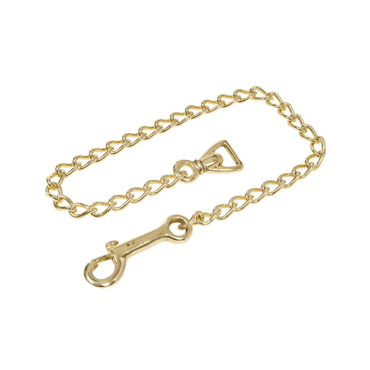 Lead rope with resistant brass chain