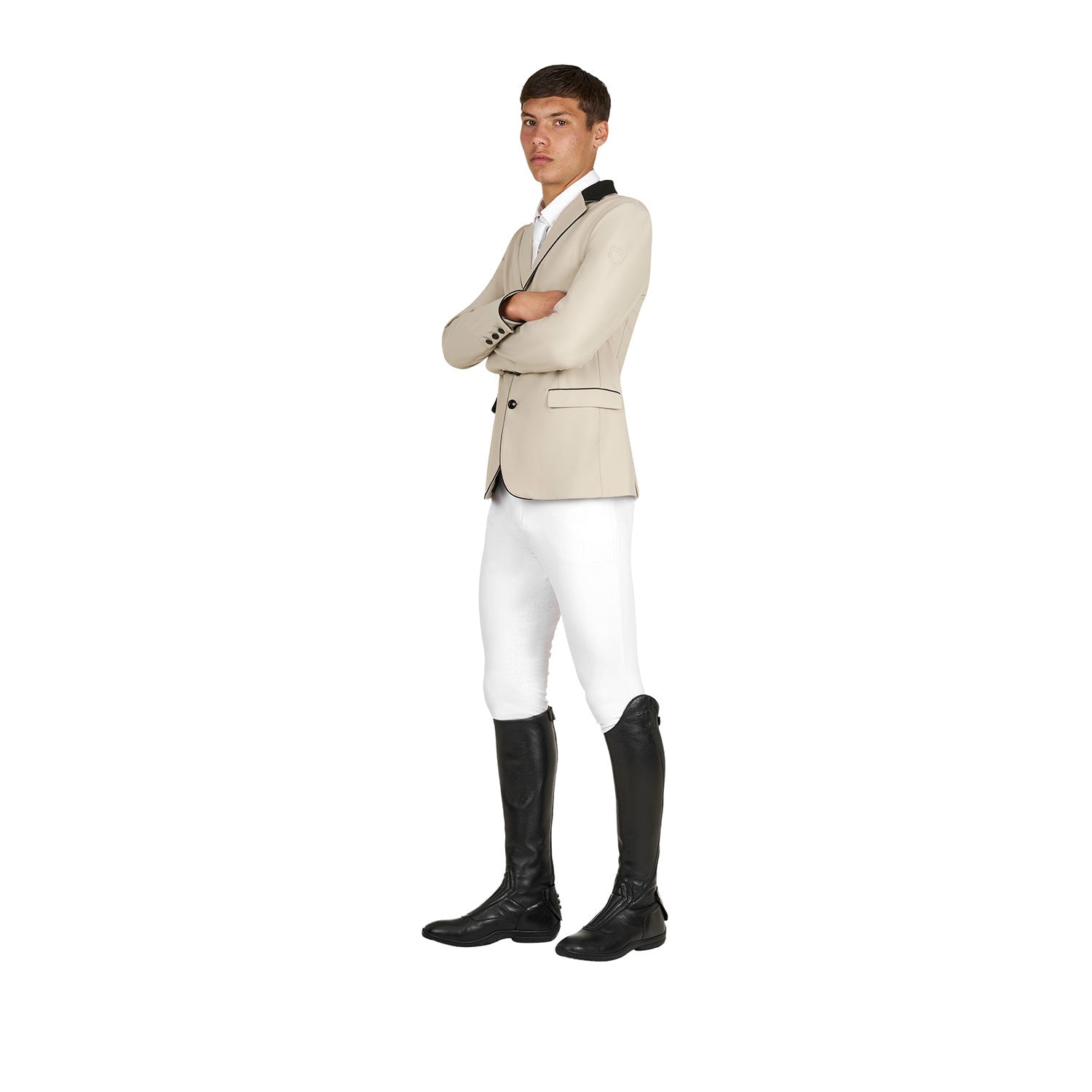 Men's competition jacket with three buttons