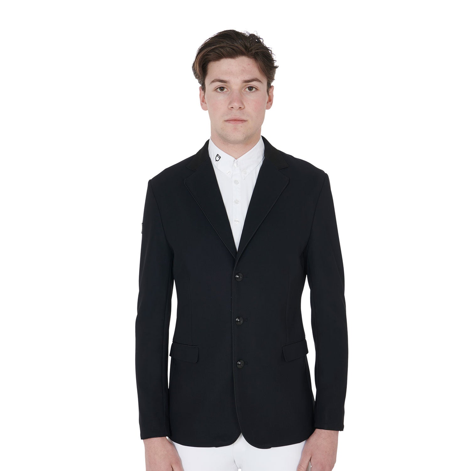 Equestro Men's competition jacket with three buttons