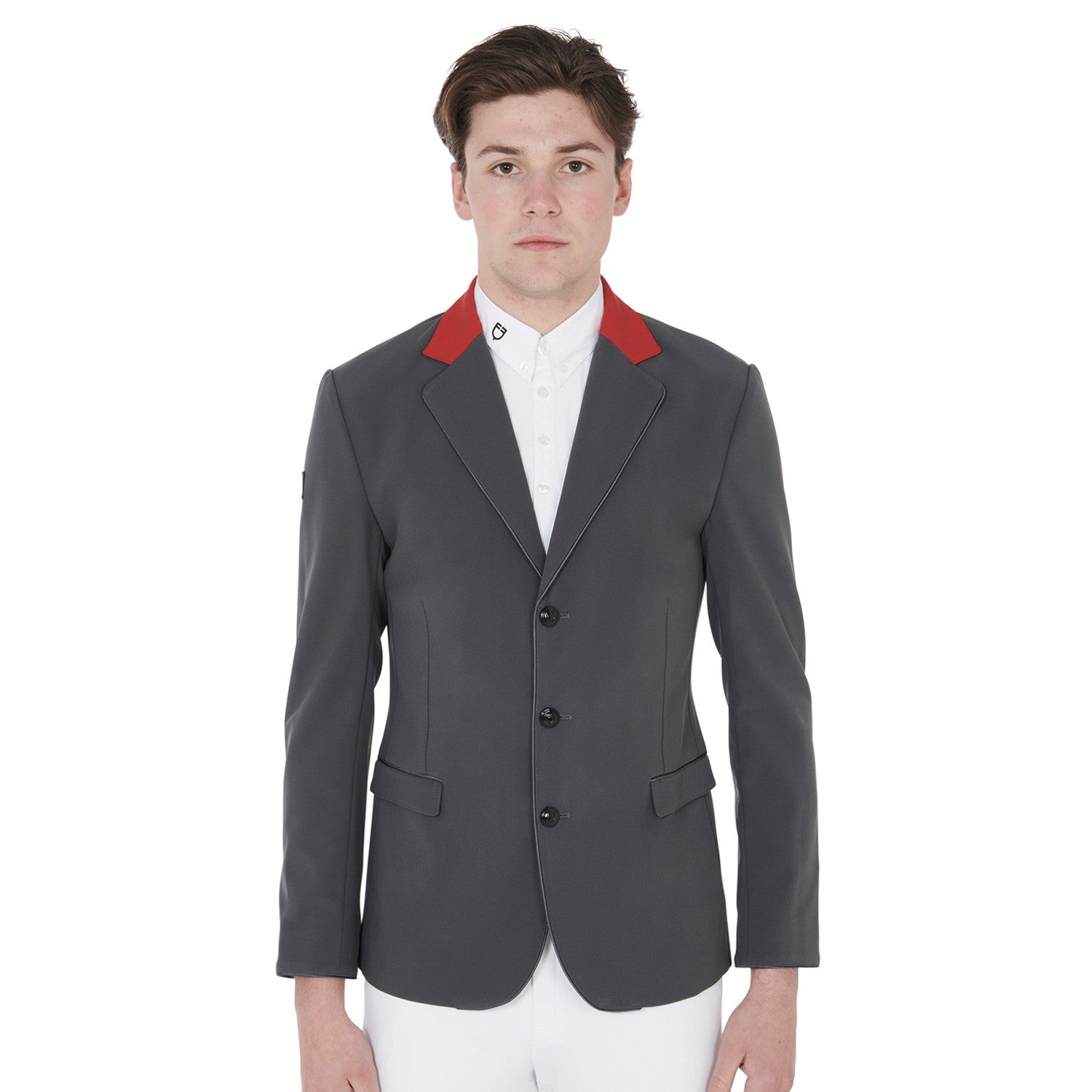 Equestro Men's competition jacket with three buttons