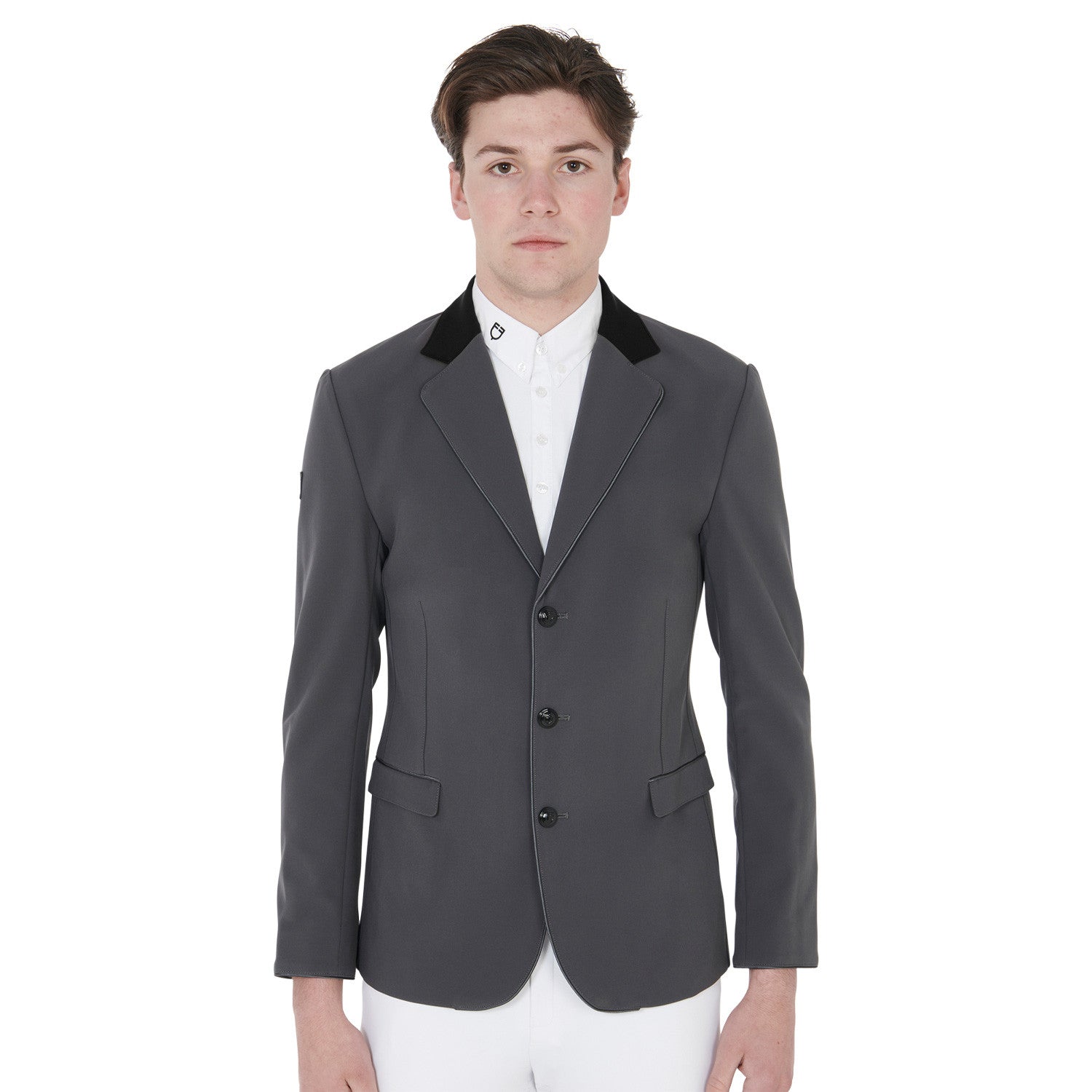 Equestro Men's competition jacket with three buttons