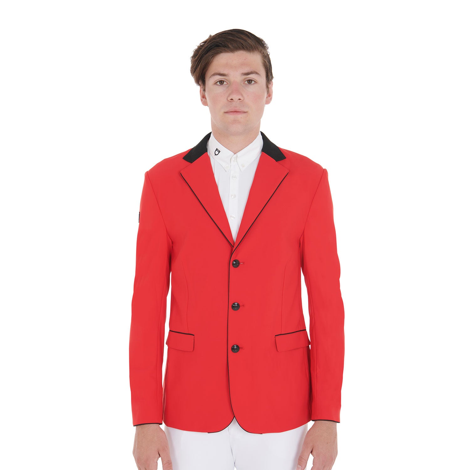 Equestro Men's competition jacket with three buttons