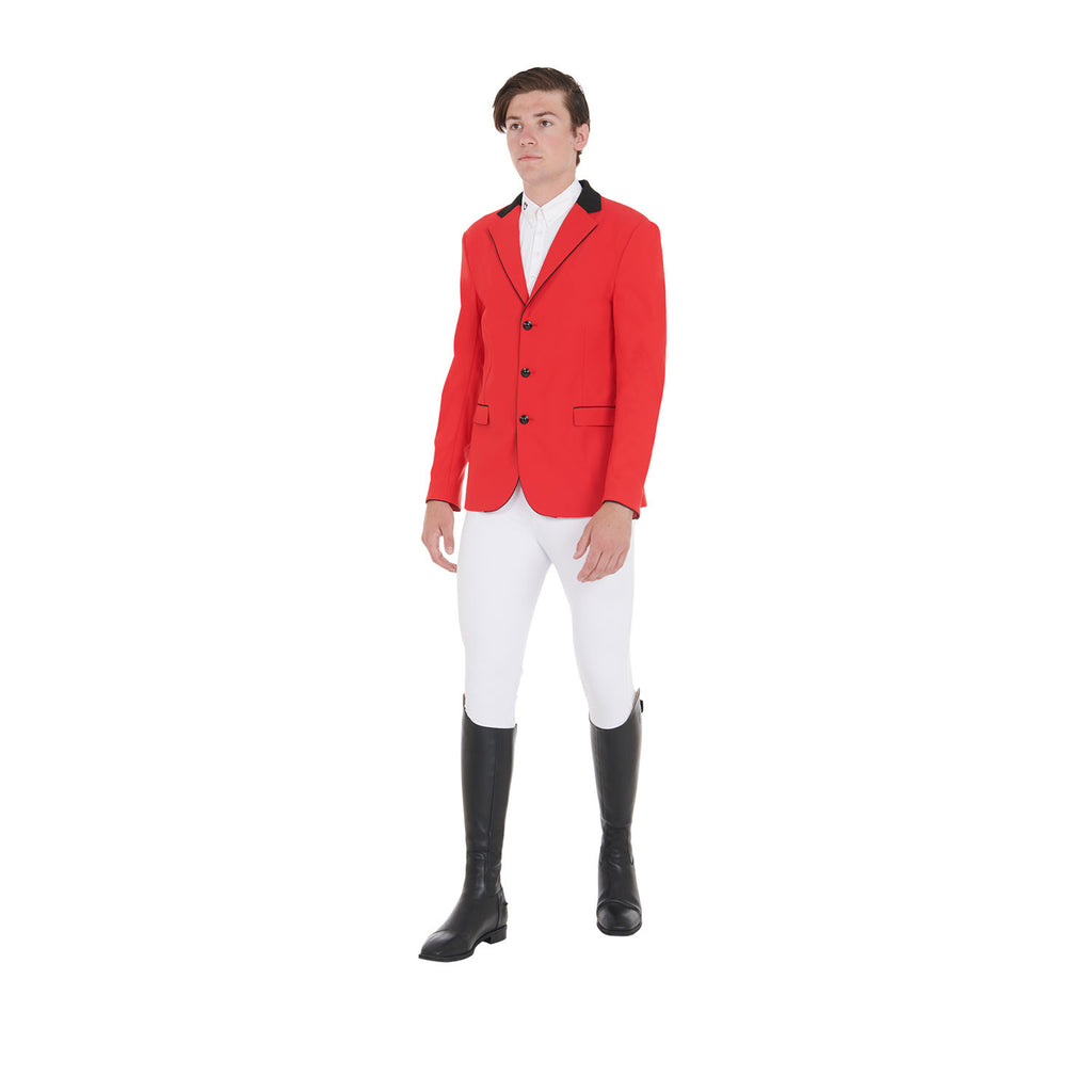 Men's competition jacket with three buttons