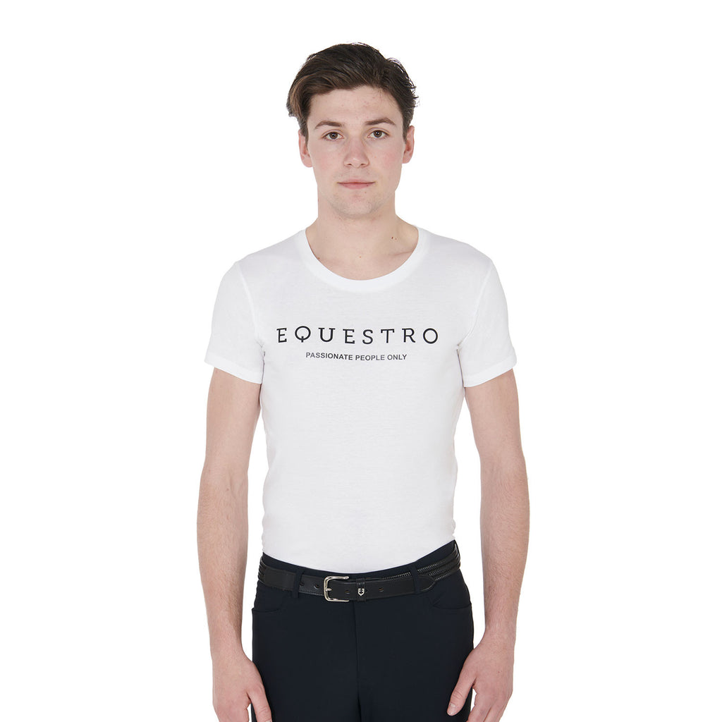 Men's slim fit t-shirt with contrasting writing