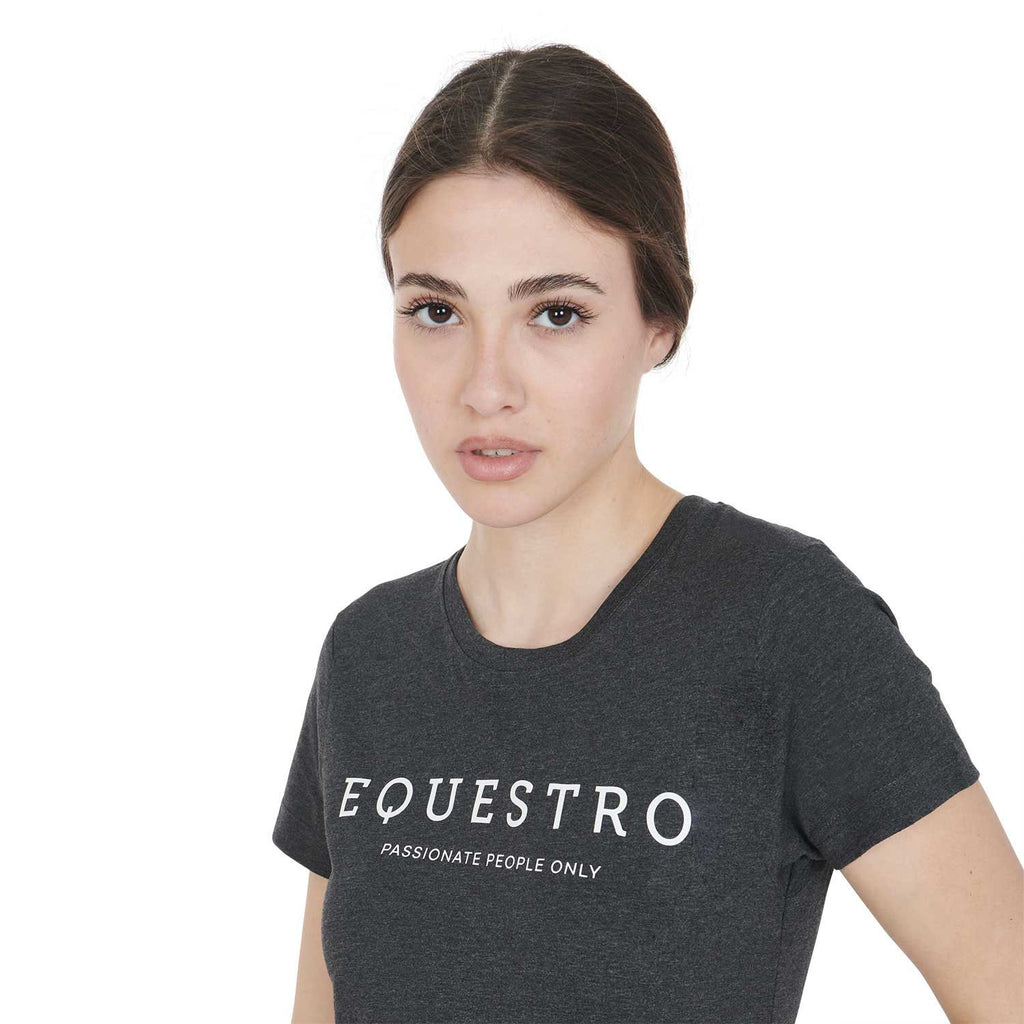 Women's slim fit t-shirt with contrasting writing