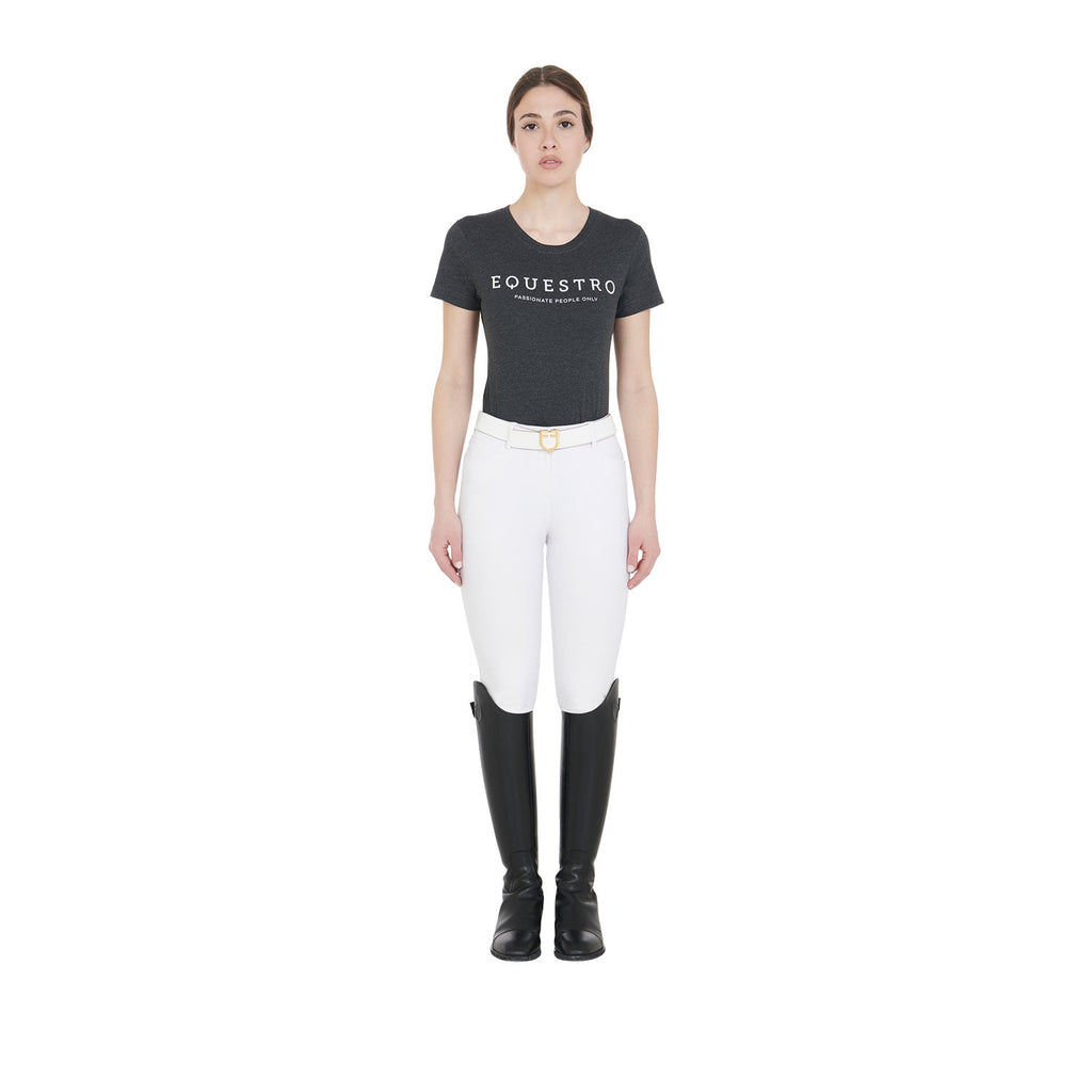 Women's slim fit t-shirt with contrasting writing