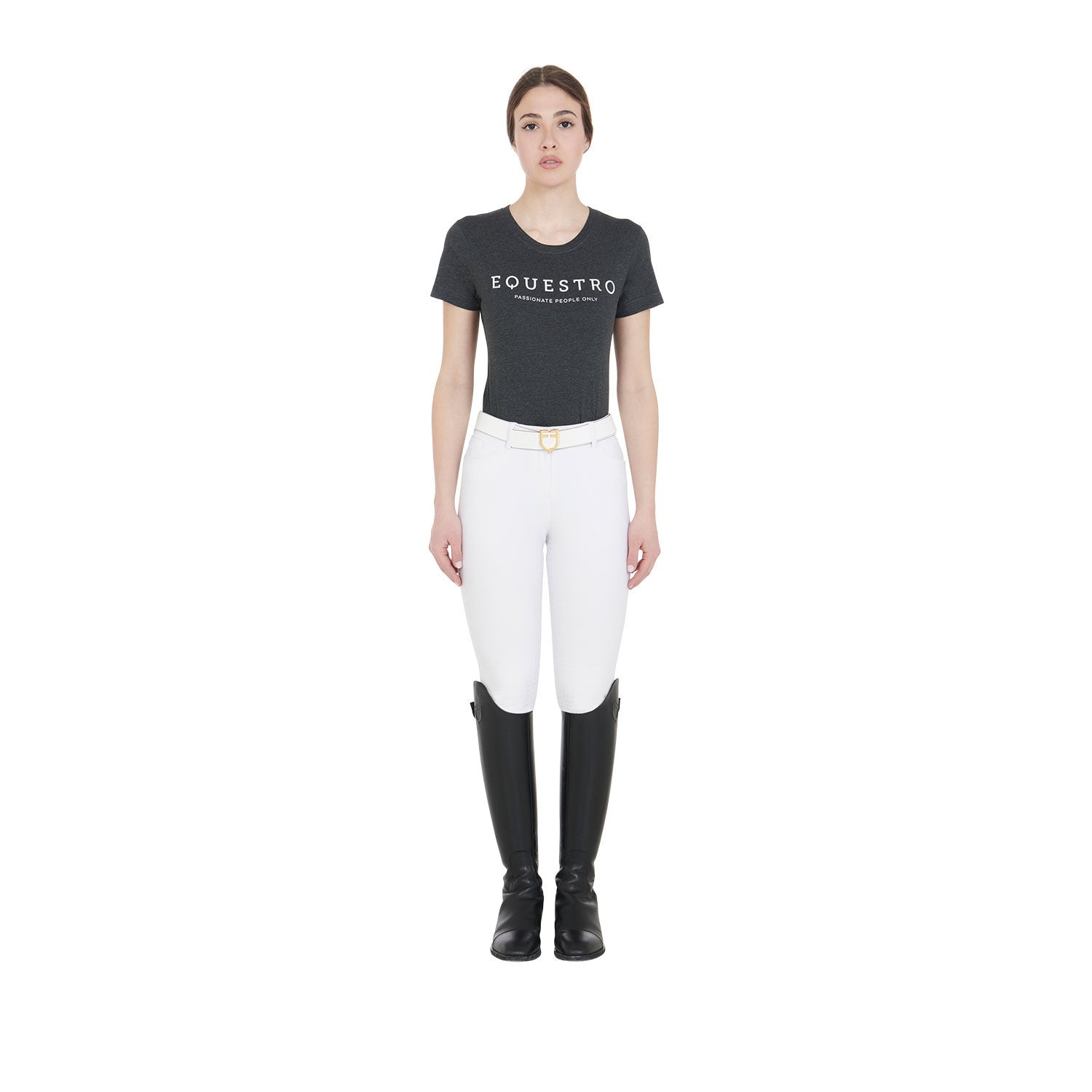 Women's slim fit t-shirt with contrasting writing