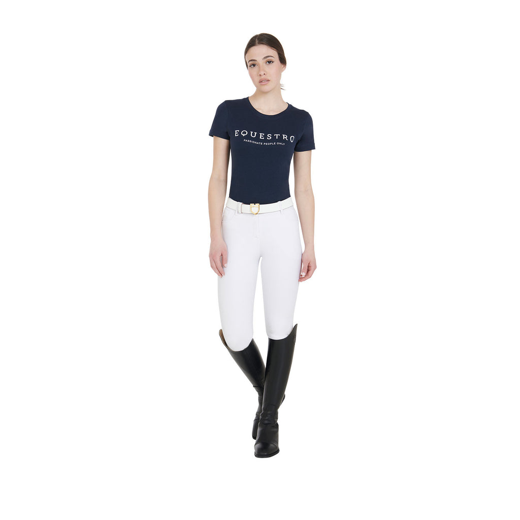 Women's slim fit t-shirt with contrasting writing