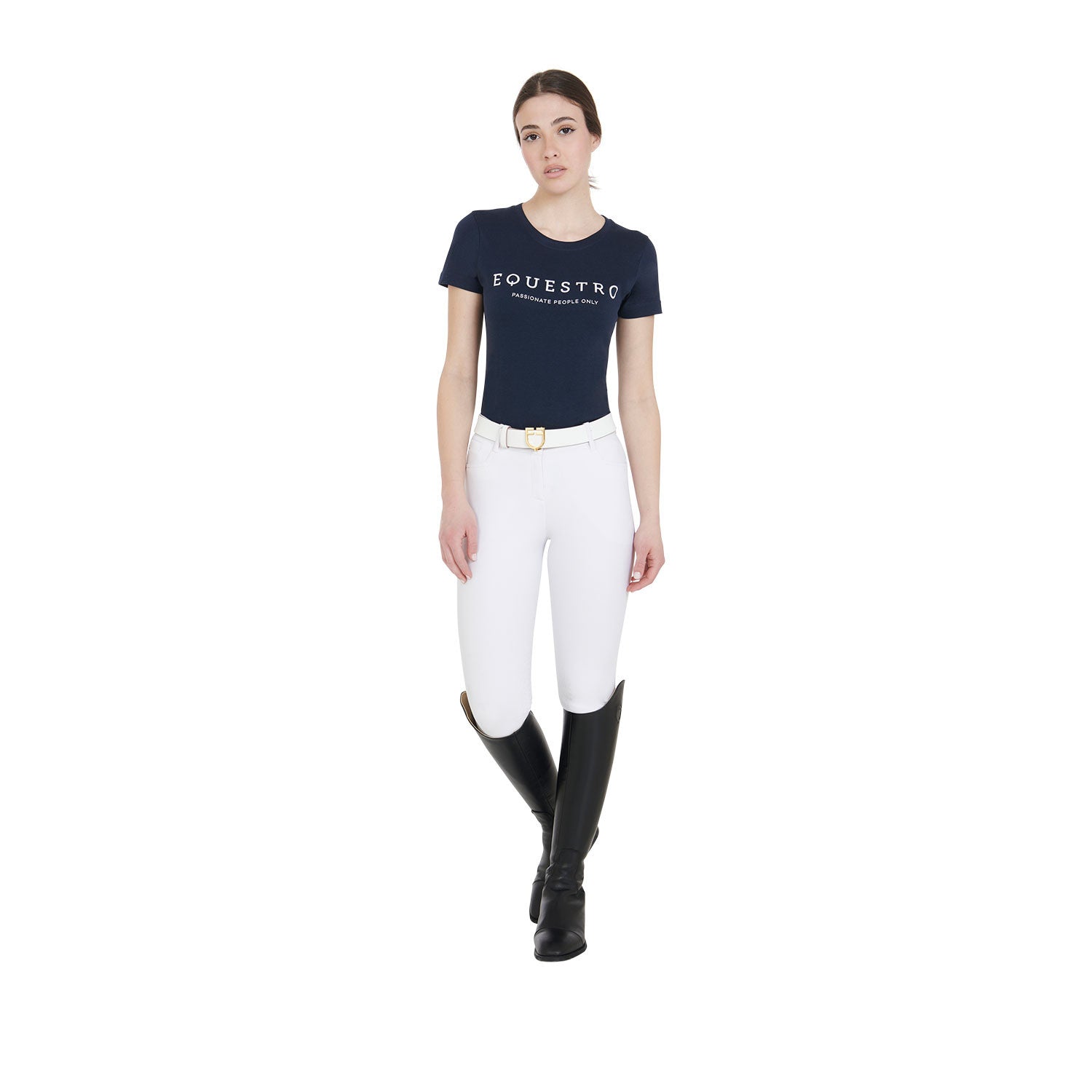 Women's slim fit t-shirt with contrasting writing