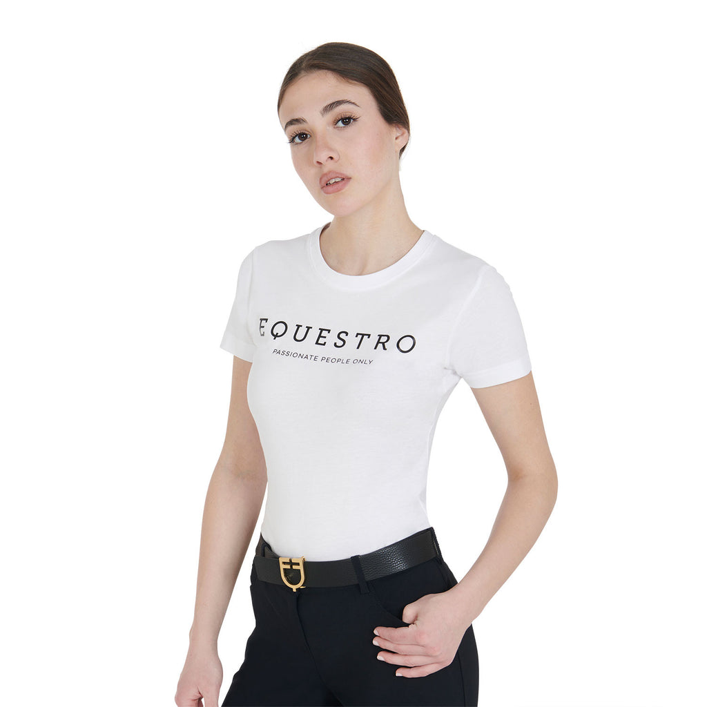 Women's slim fit t-shirt with contrasting writing
