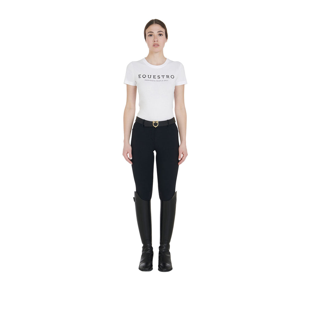 Women's slim fit t-shirt with contrasting writing