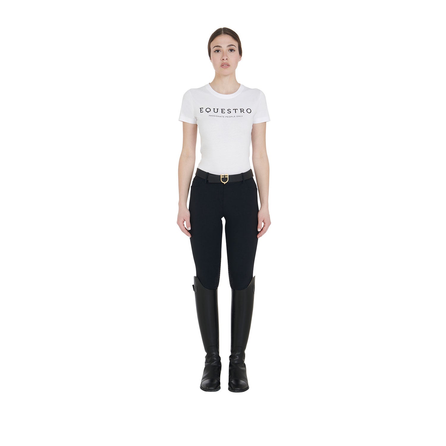 Women's slim fit t-shirt with contrasting writing