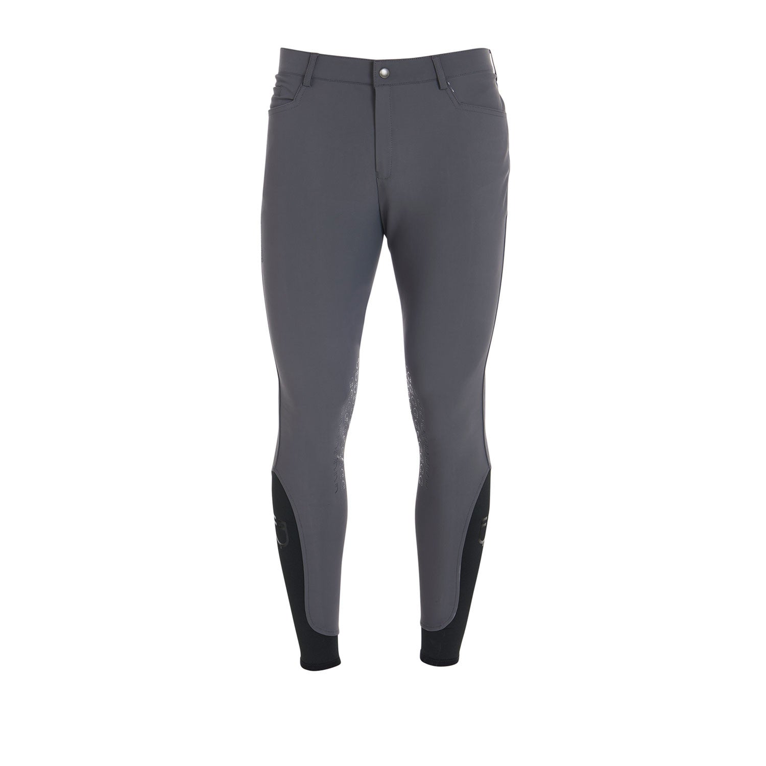 Equestro Men's slim fit grip breeches with logo