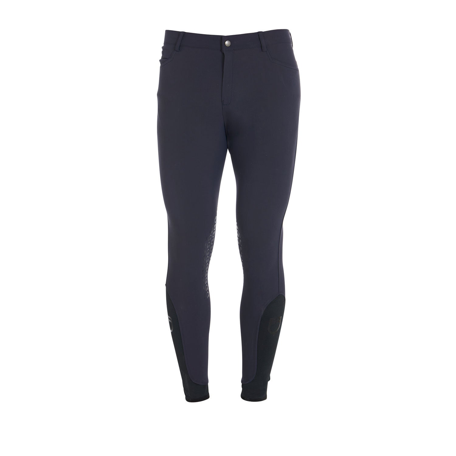 Equestro Men's slim fit grip breeches with logo