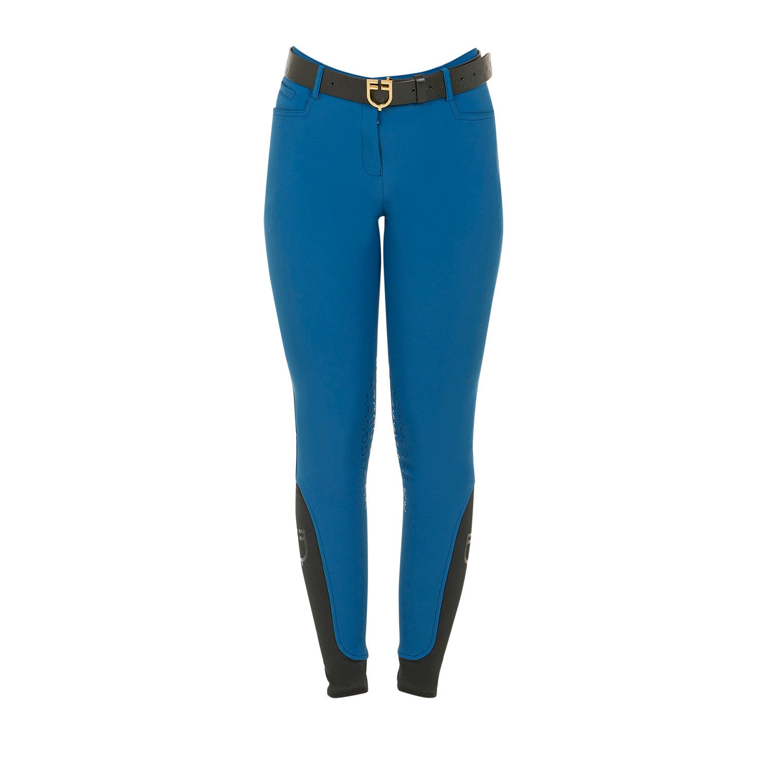 Equestro Women's slim fit grip breeches with logo
