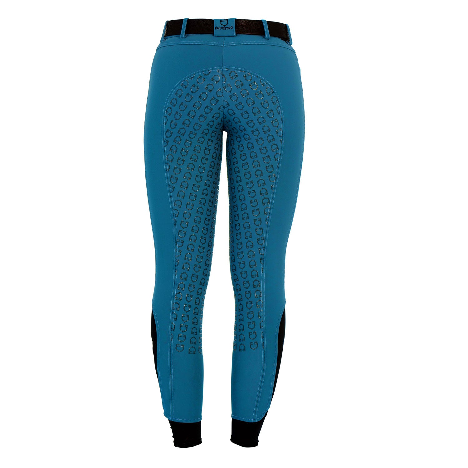 Equestro FW25 Full Grip Breeches - Blue Coral