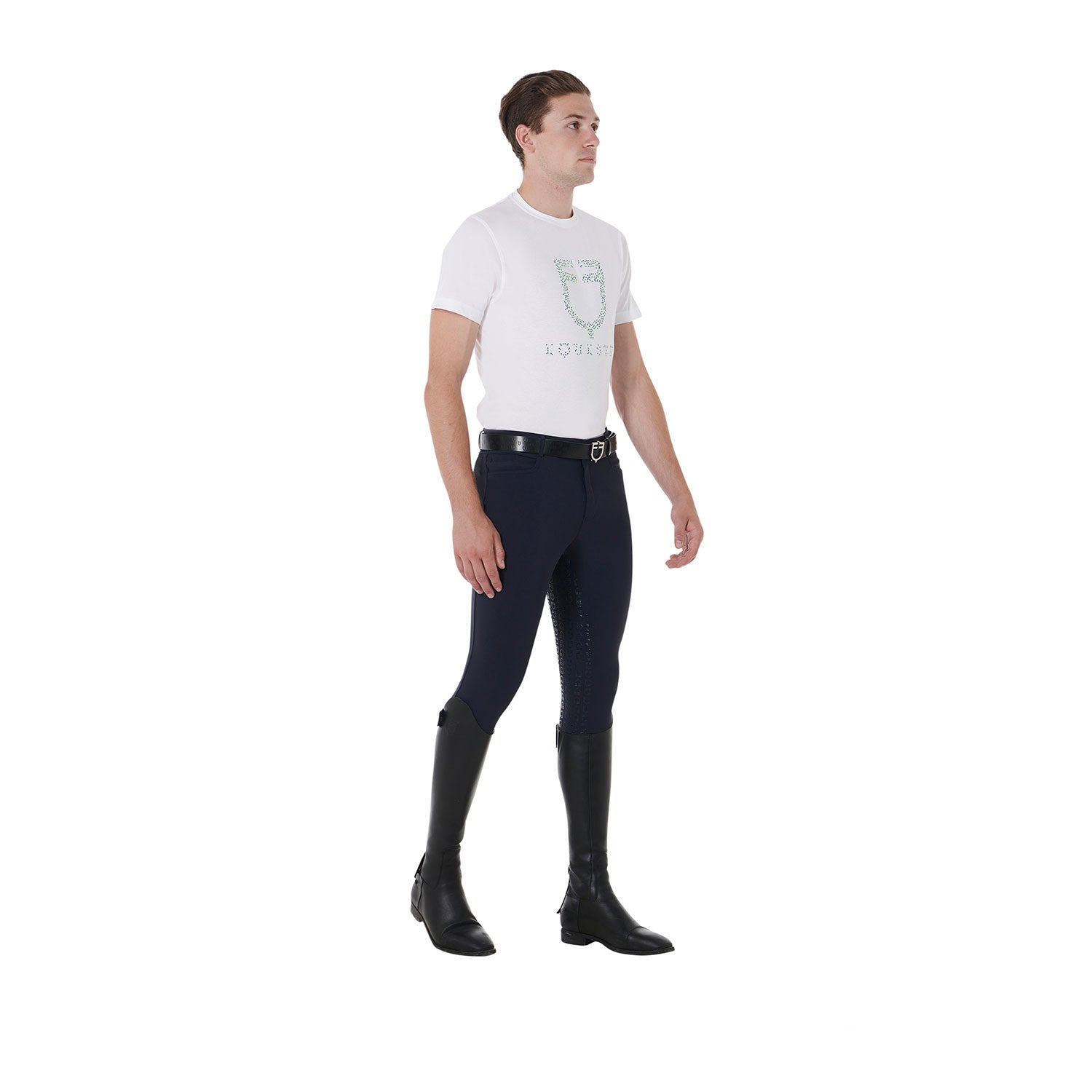 Men's full grip breeches in technical fabric