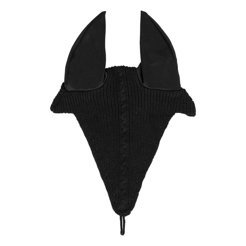 Meshing fly veil with drawstring at the noseband