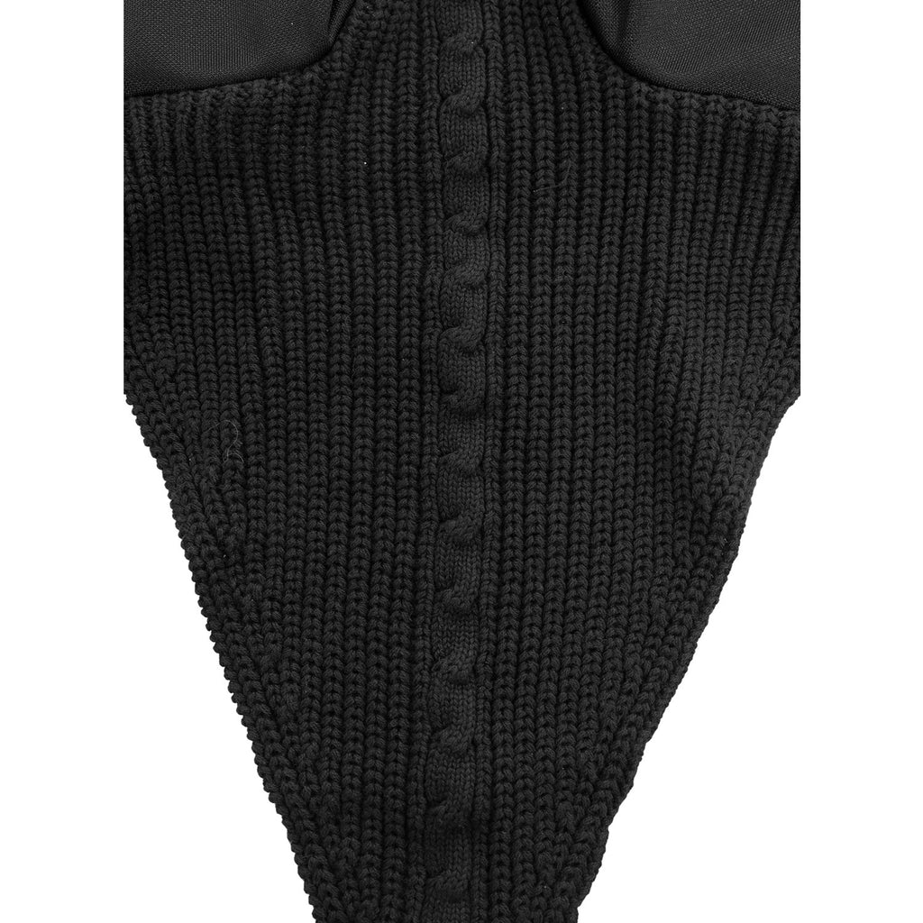 Meshing fly veil with drawstring at the noseband