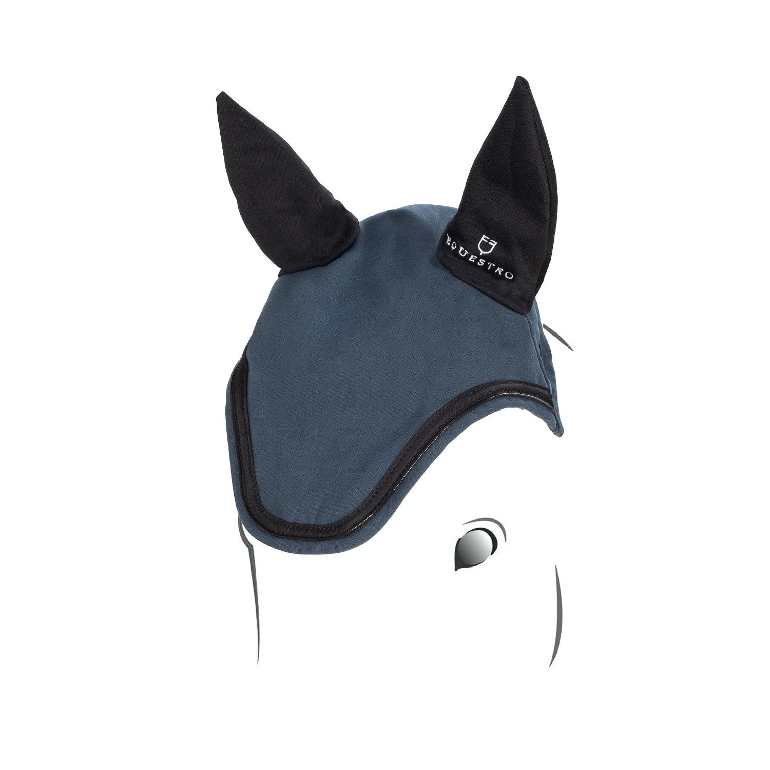 Fly veil in stretch technical fabric with logo