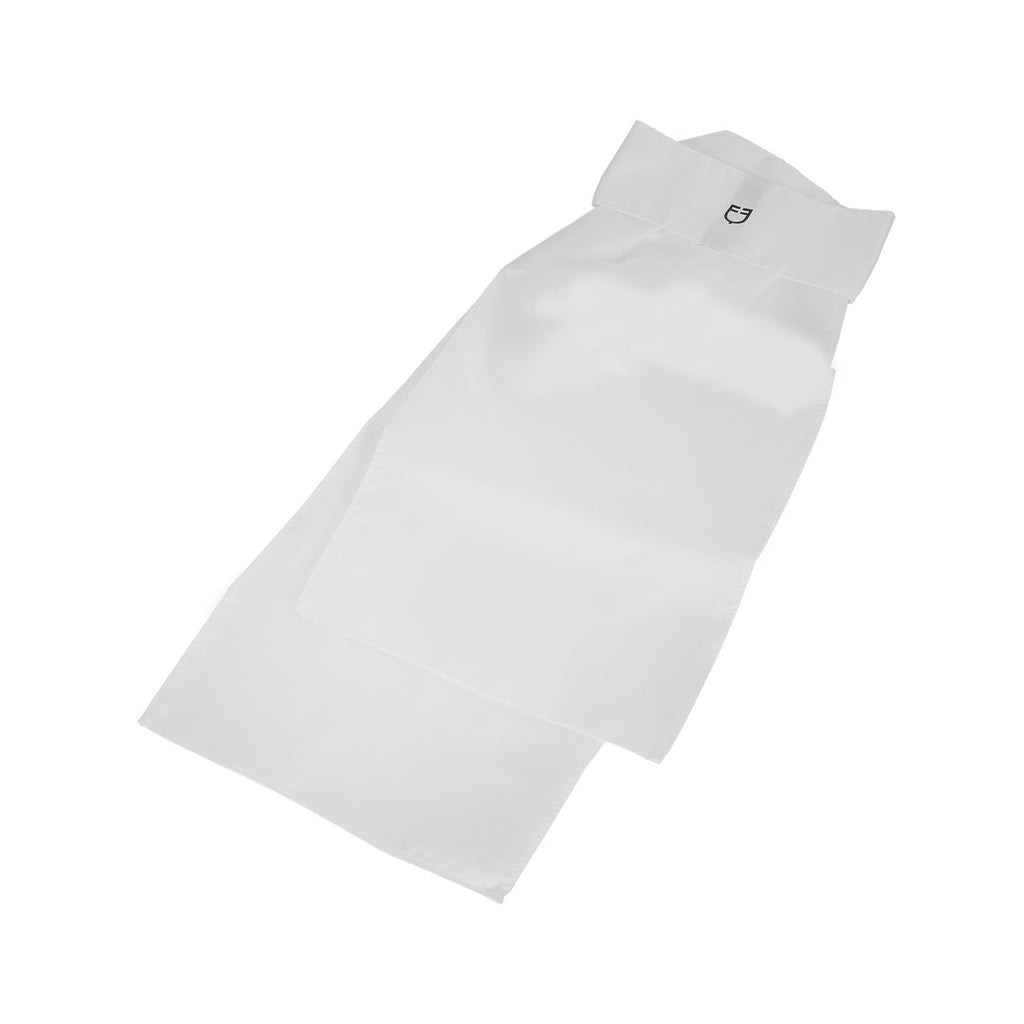 Competition plastron with embroidered logo