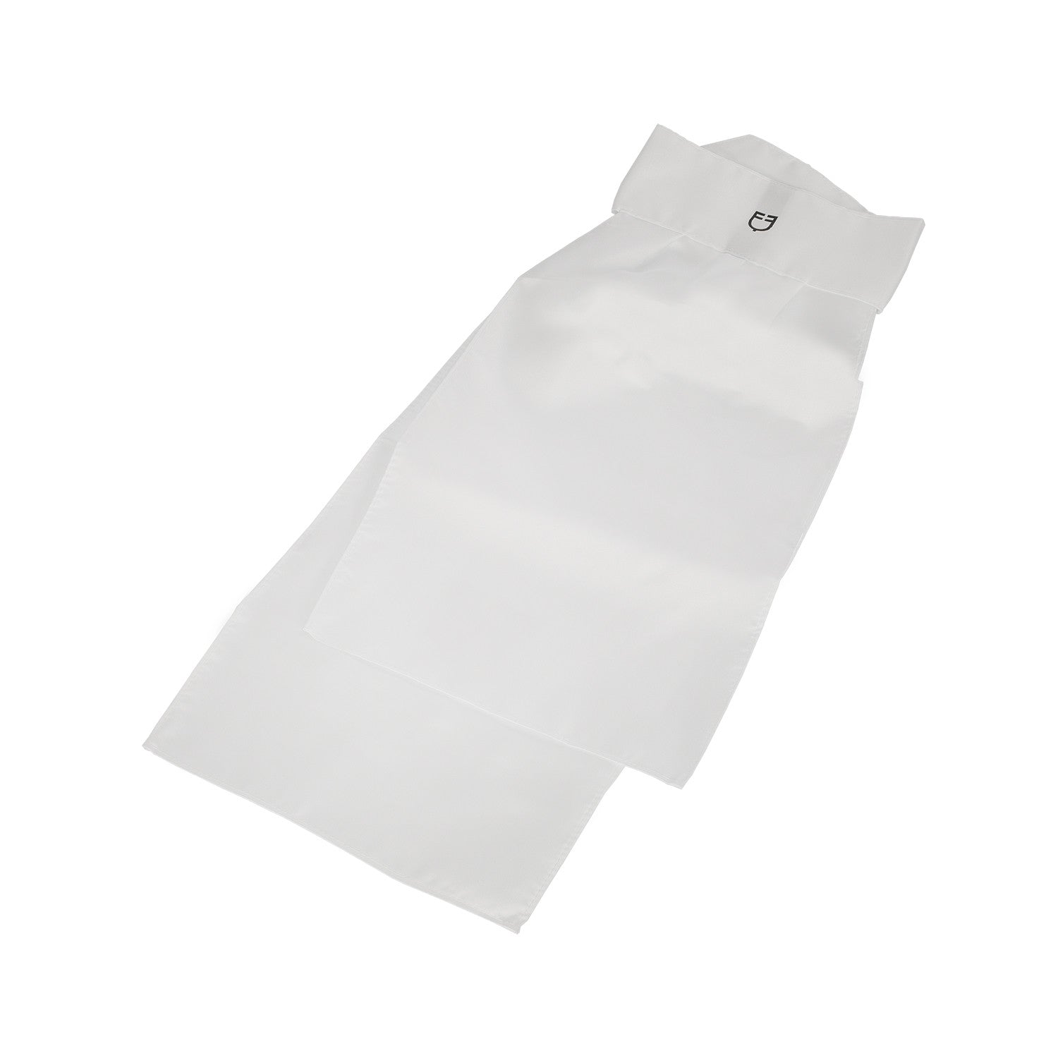 Competition plastron with embroidered logo
