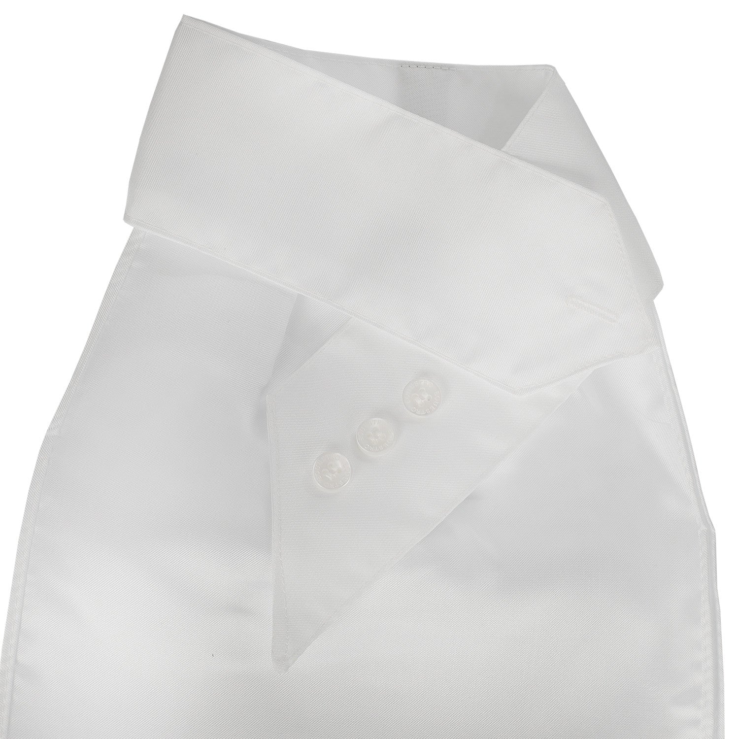 Competition plastron with embroidered logo