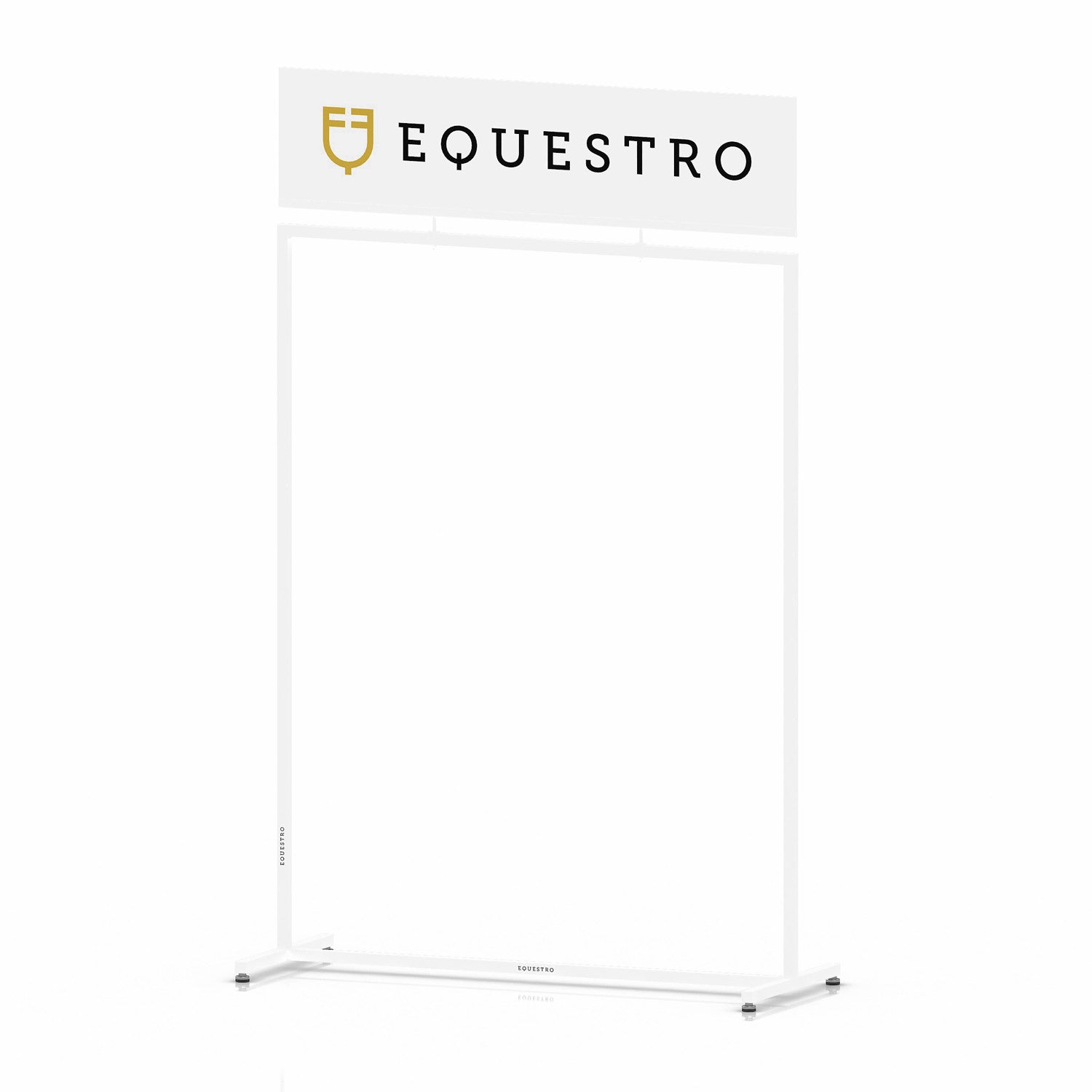 White steel clothing rack L1000xW400xH1600 mm