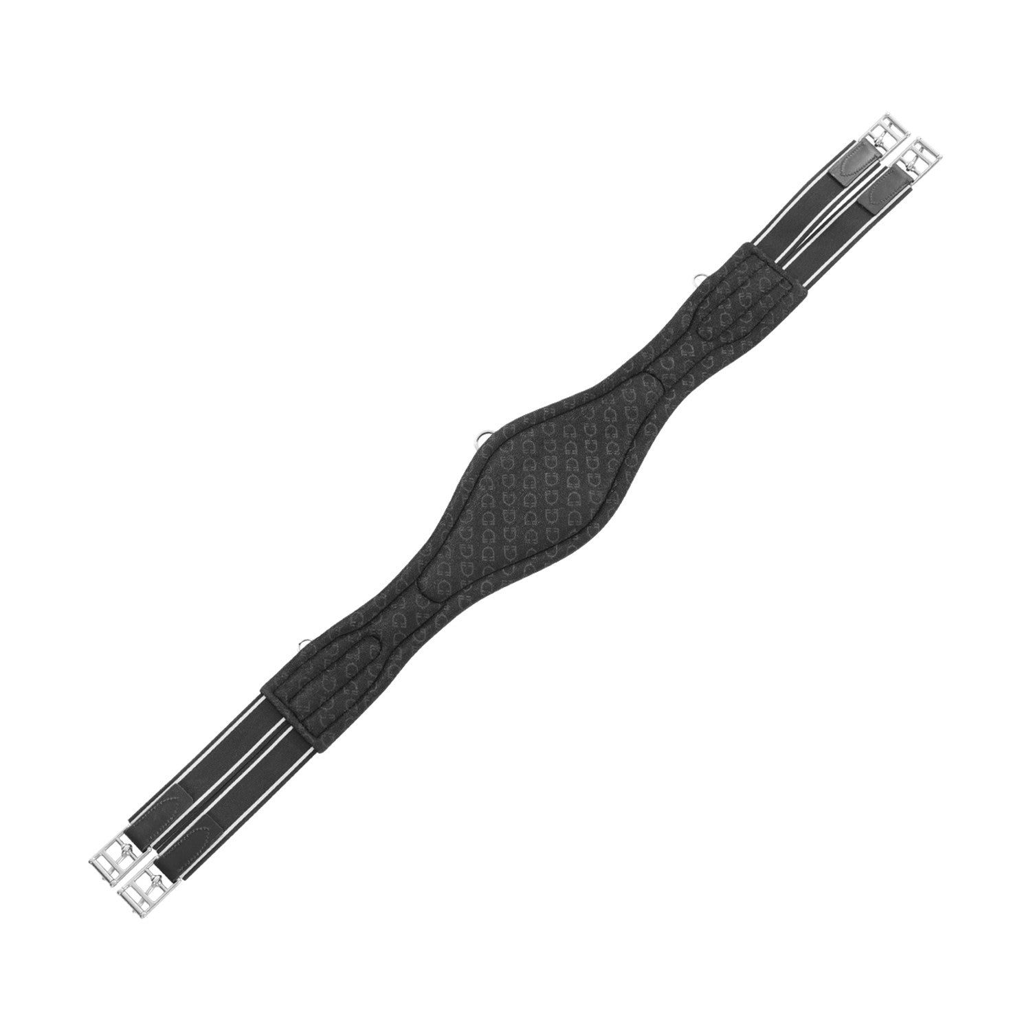 Jumping girth shaped leather