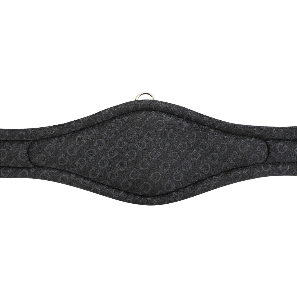 Jumping girth shaped leather