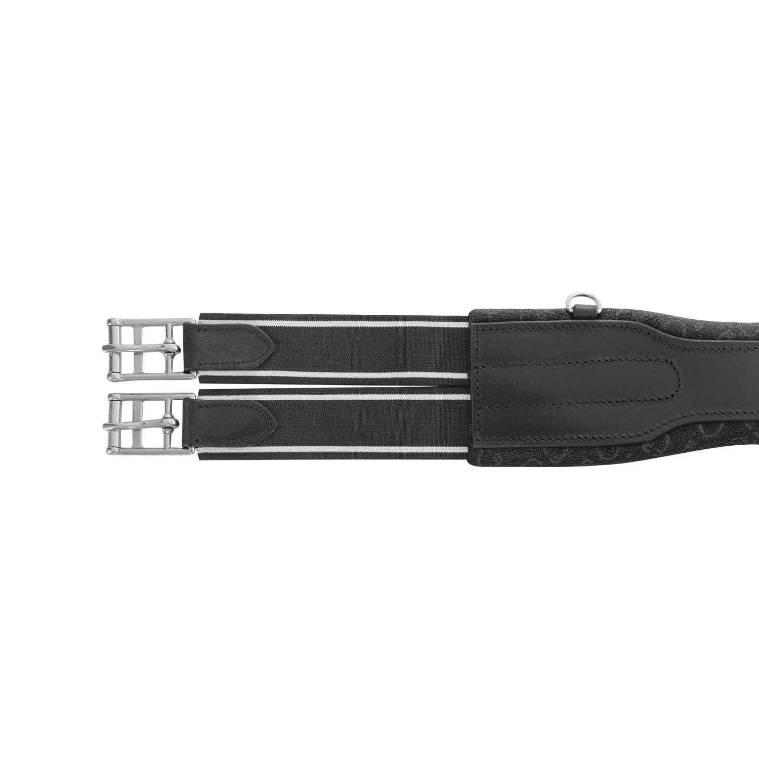 Jumping girth shaped leather