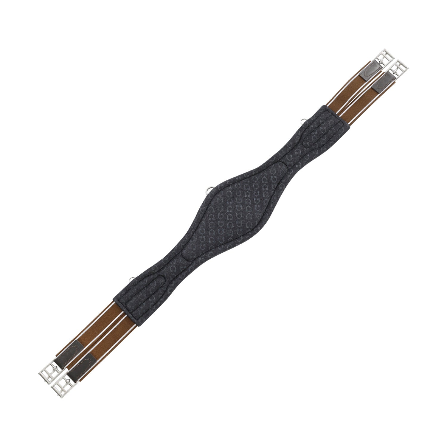 Jumping girth shaped leather