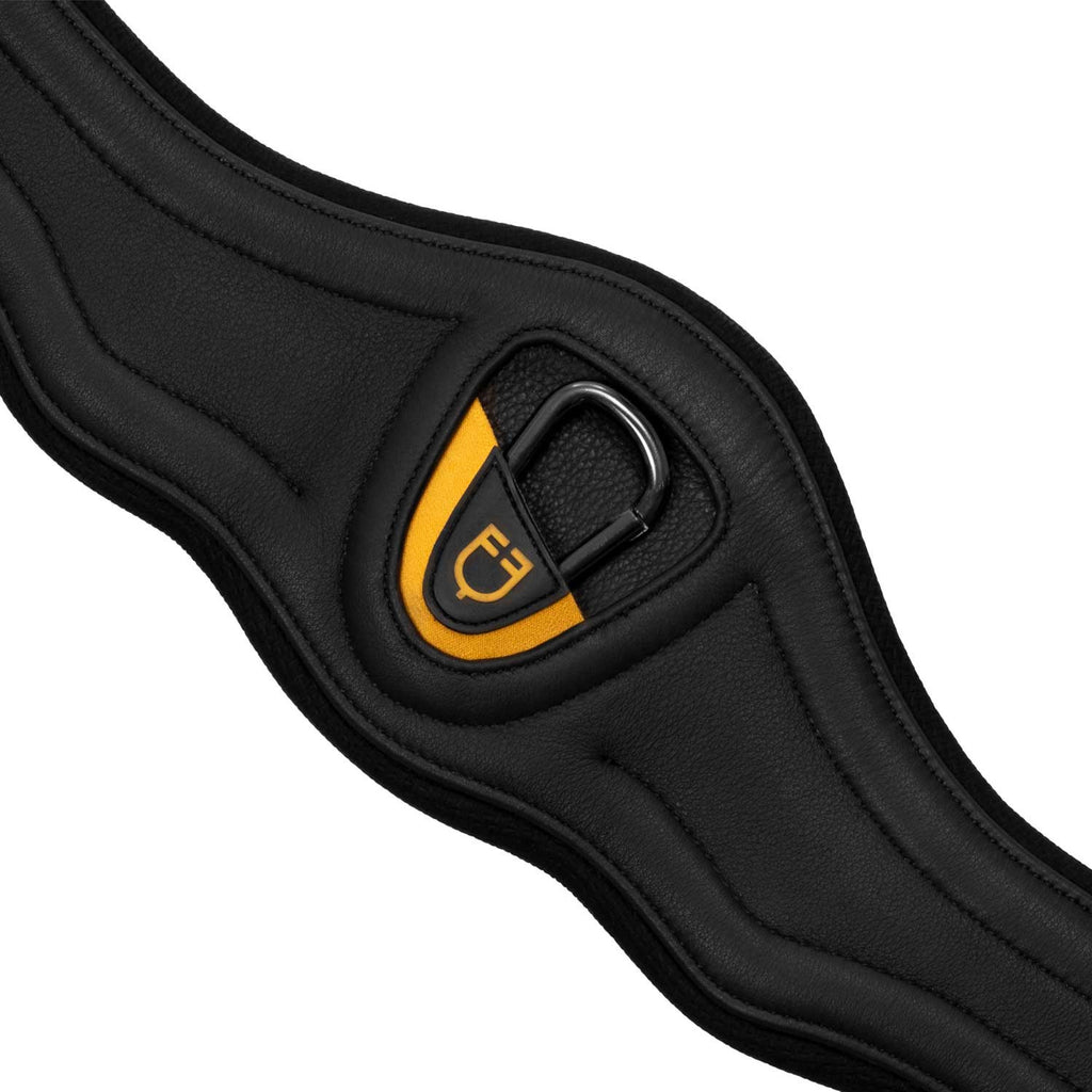 Jumping girth contoured leather