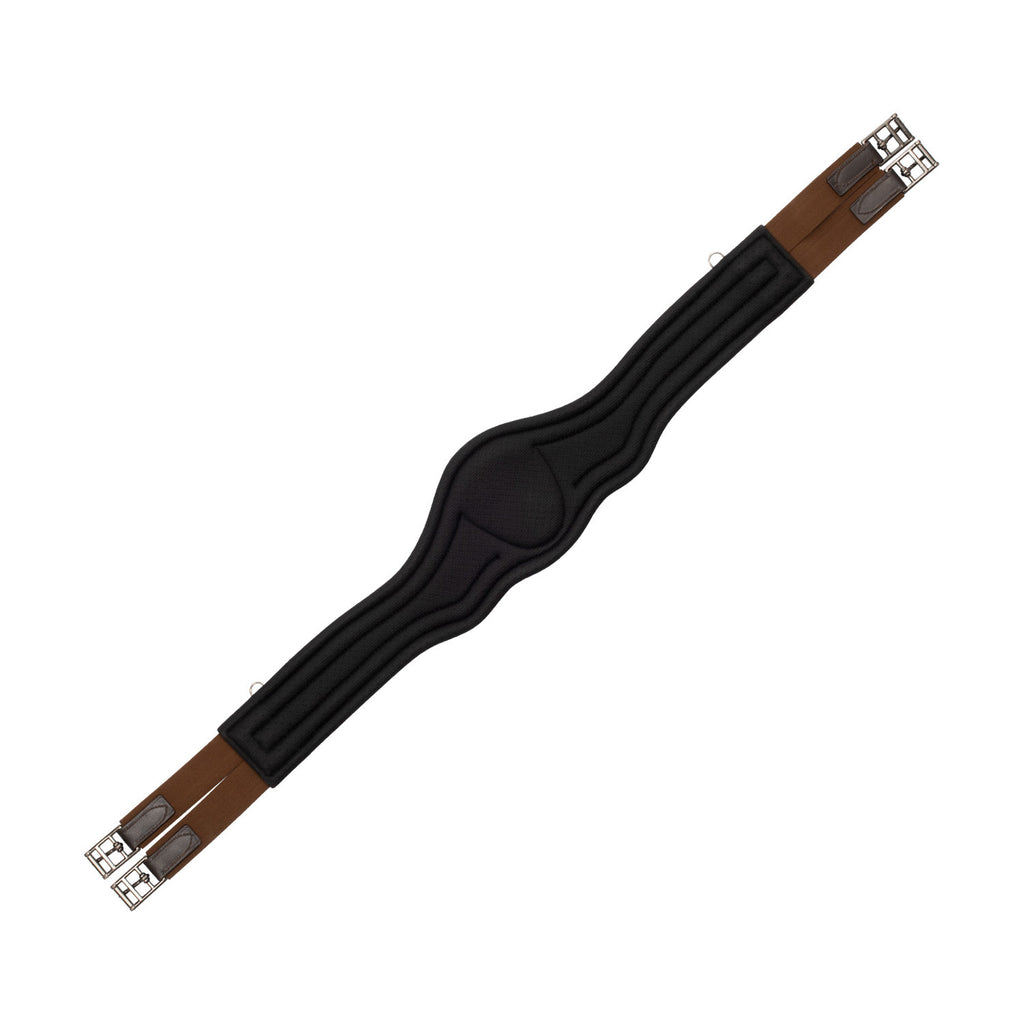 Jumping girth contoured leather