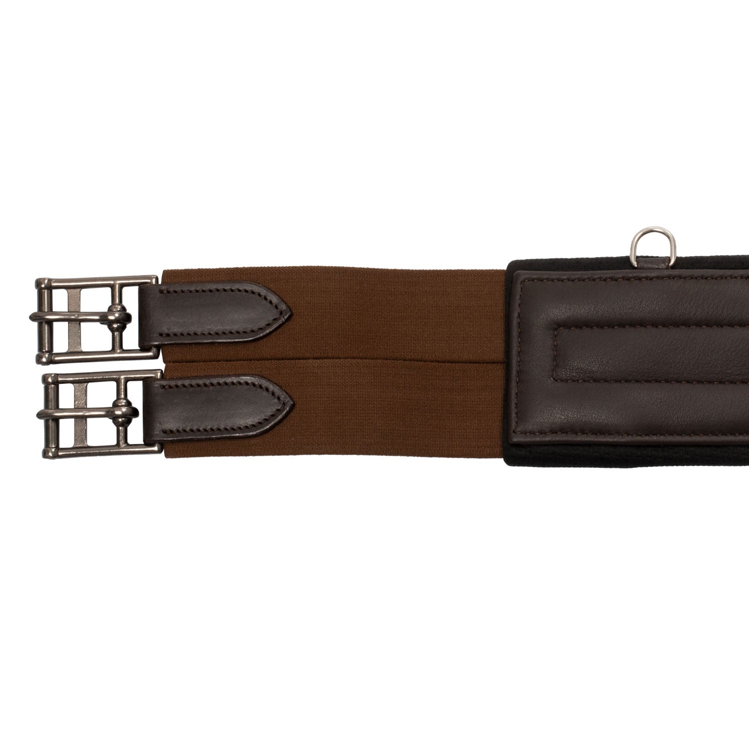 Jumping girth contoured leather