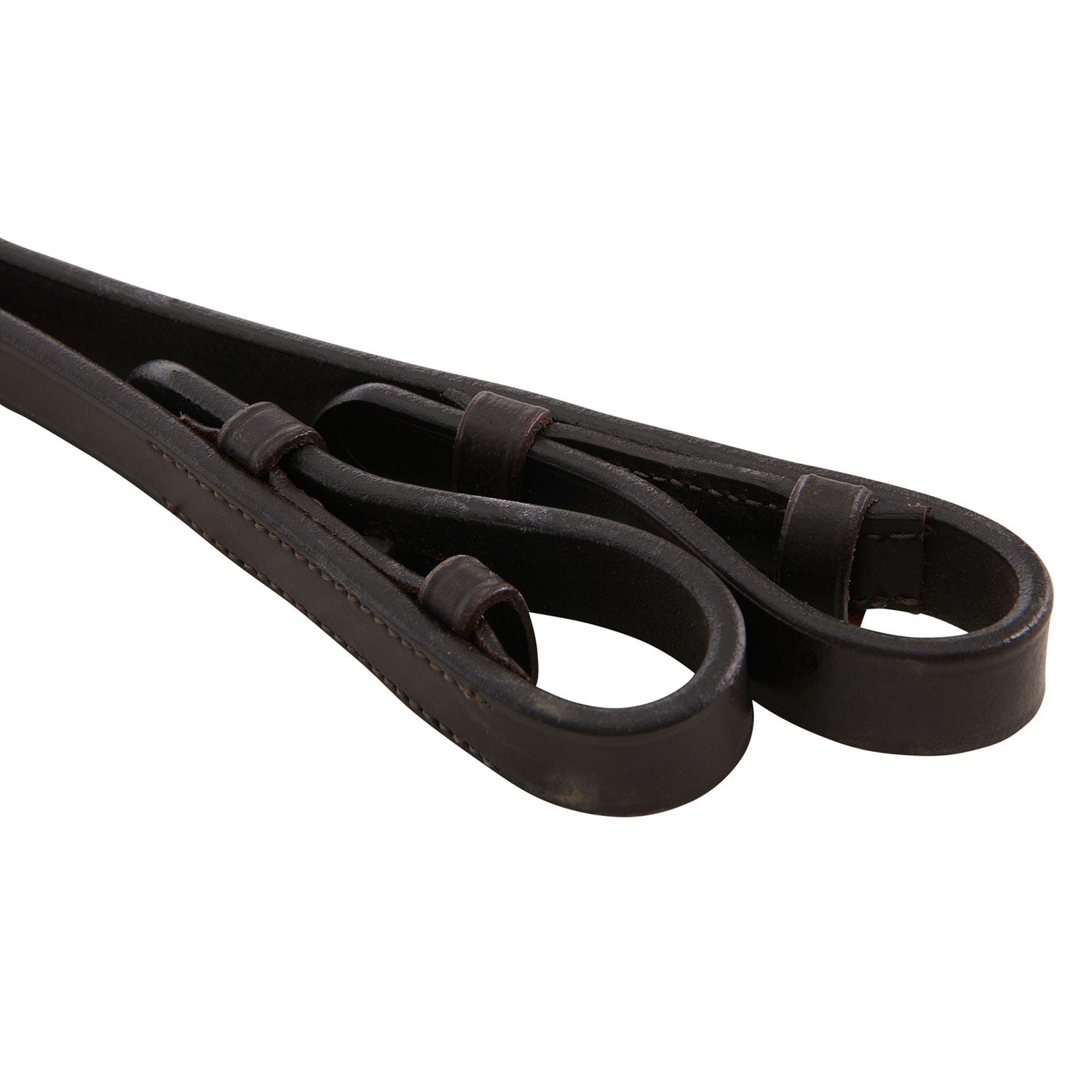 Dressage leather double reins