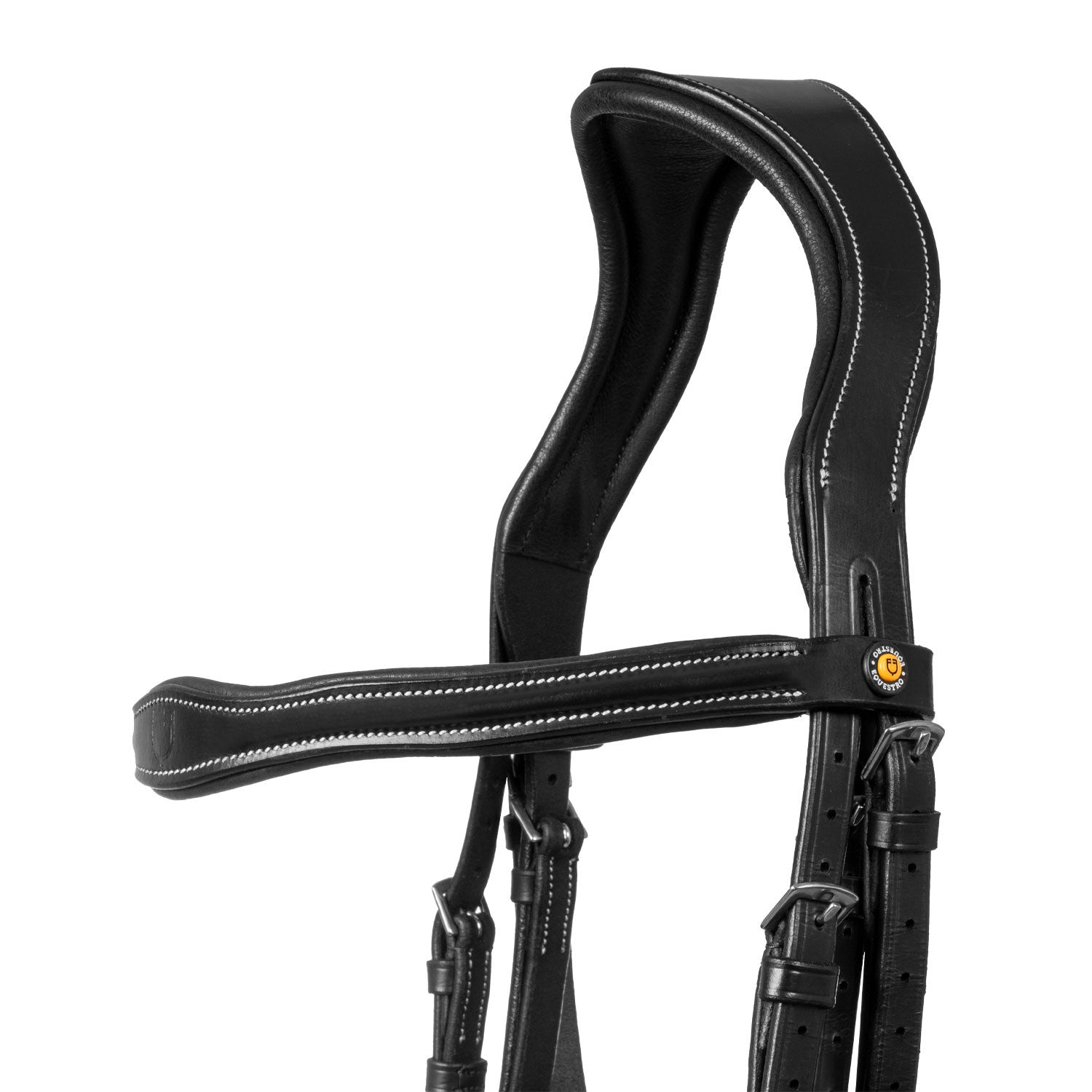 Anatomical bridle with logo