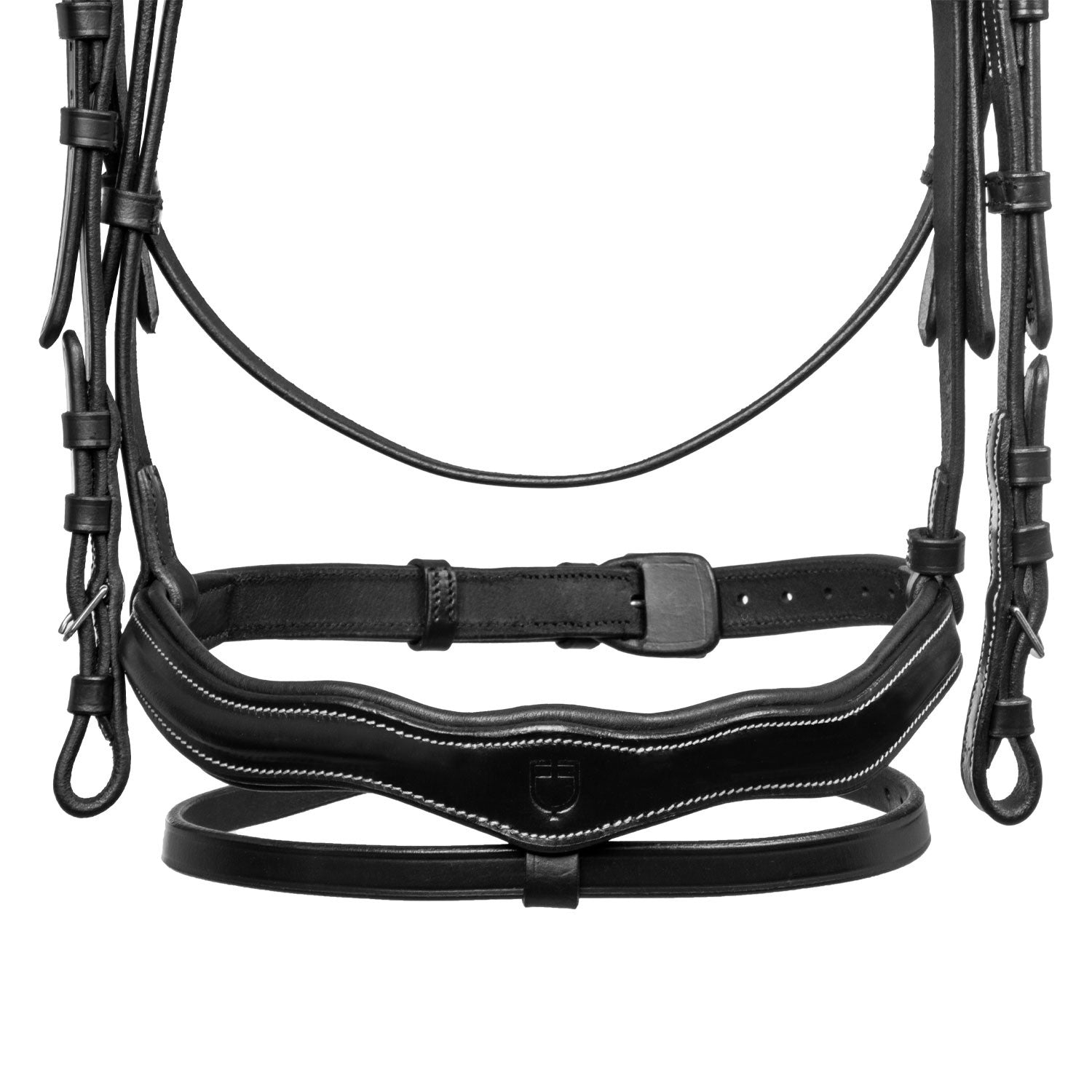 Anatomical bridle with logo