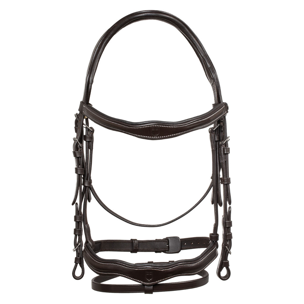 Anatomical bridle with logo