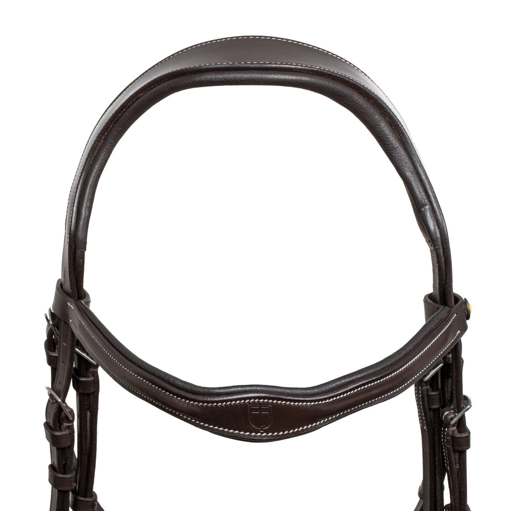 Anatomical bridle with logo