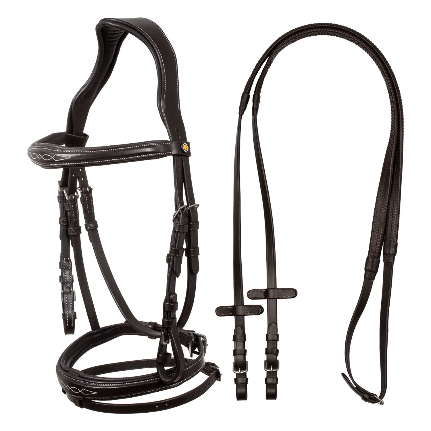 Equestro Bridle in soft stitched leather