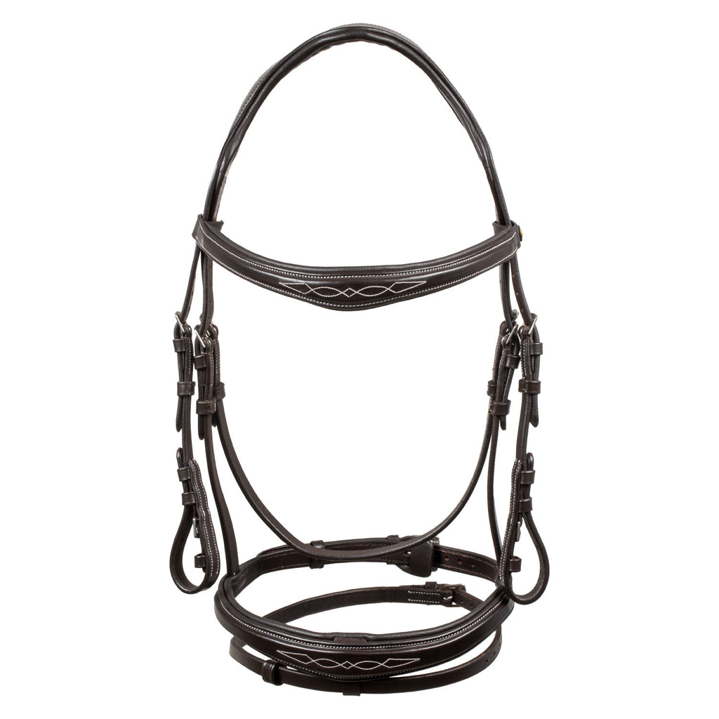Bridle in soft stitched leather