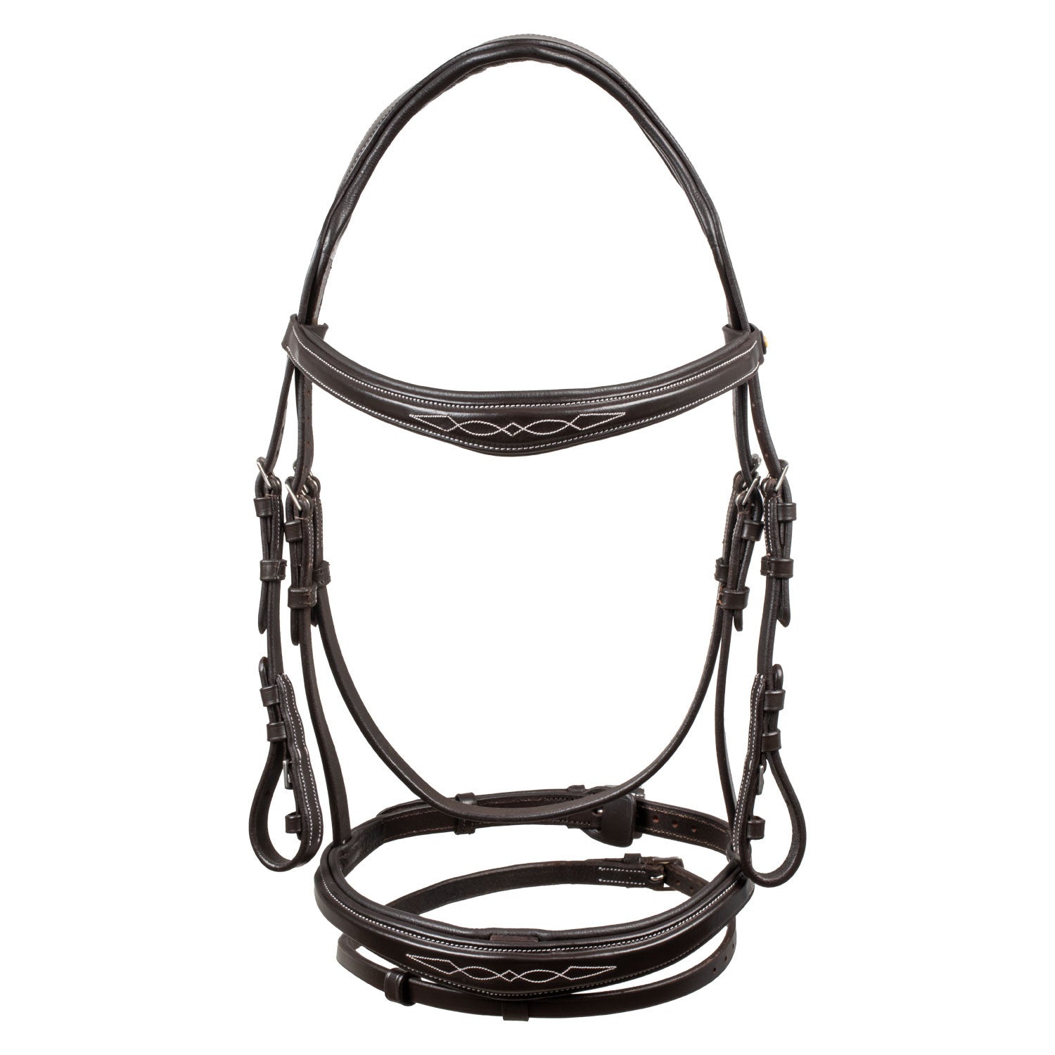 Bridle in soft stitched leather