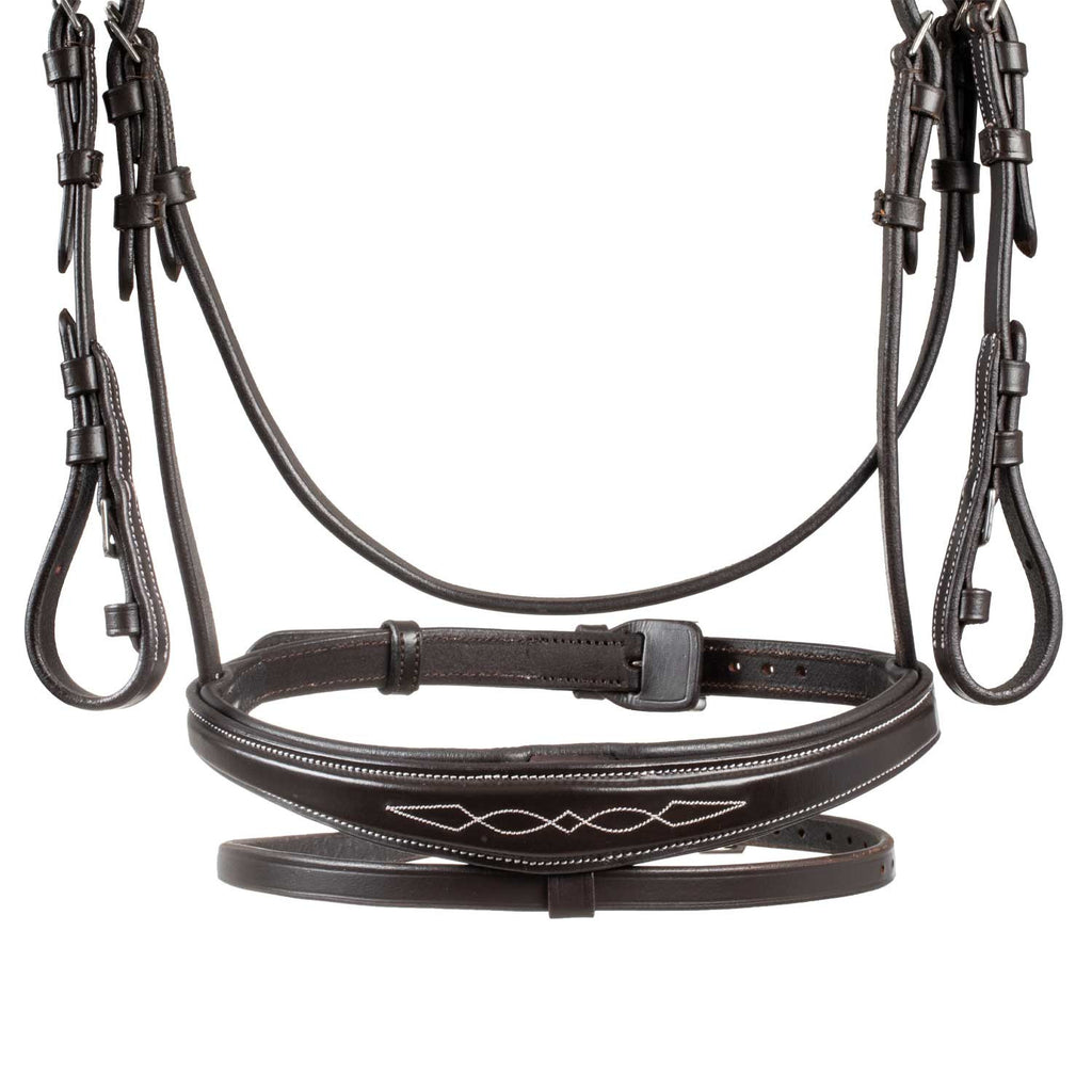 Bridle in soft stitched leather