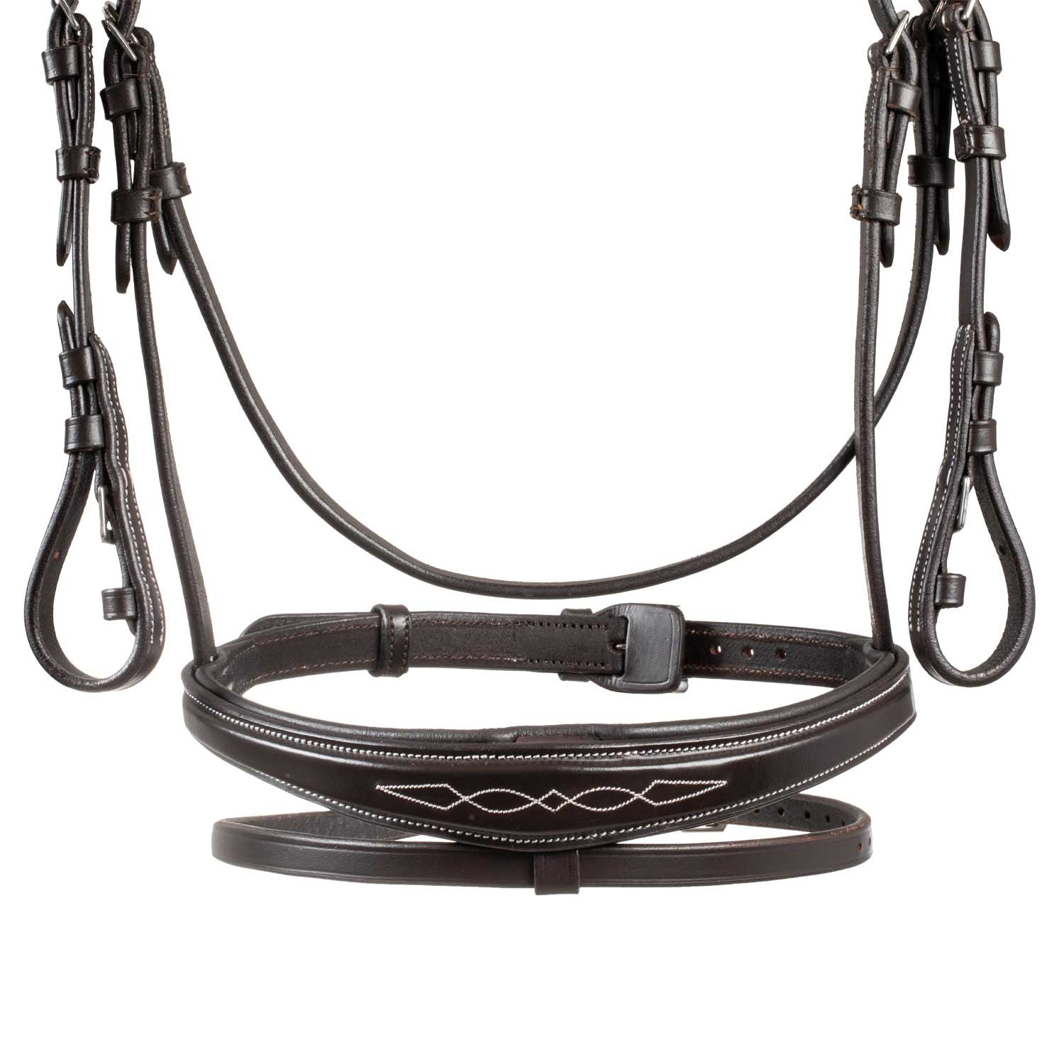 Bridle in soft stitched leather